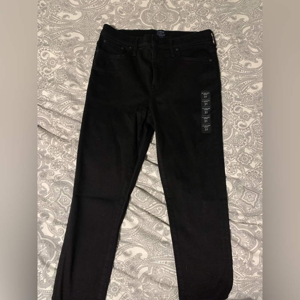 J crew black jeans, new with tags